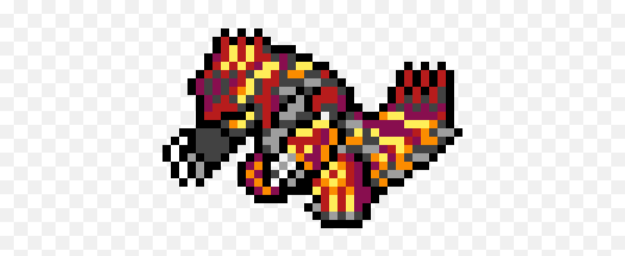 Pixilart - Primal Groudon By Anonymous Cartoon Png,Groudon Png