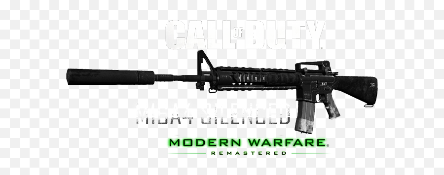 Download Hd Call Of Duty Modern Warfare Remastered M16a4 - Assault Rifle Png,Call Of Duty Modern Warfare Png