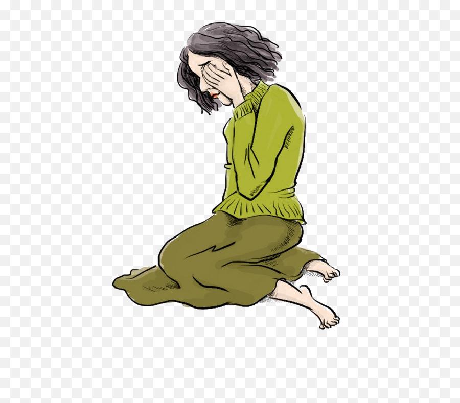 Sad Girl Transparent - Sad Girl Png Clipart,Sad Girl Png