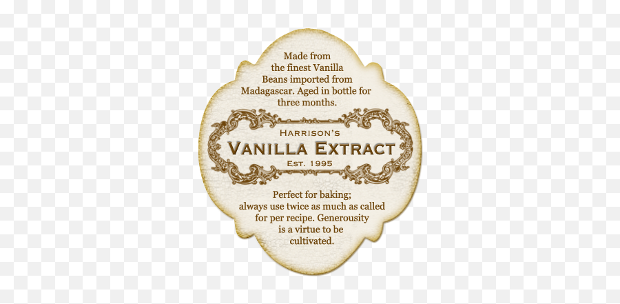 Vanilla Extract Label Idea - Madagascar Vanilla Extract Label Png,Vanilla Extract Png