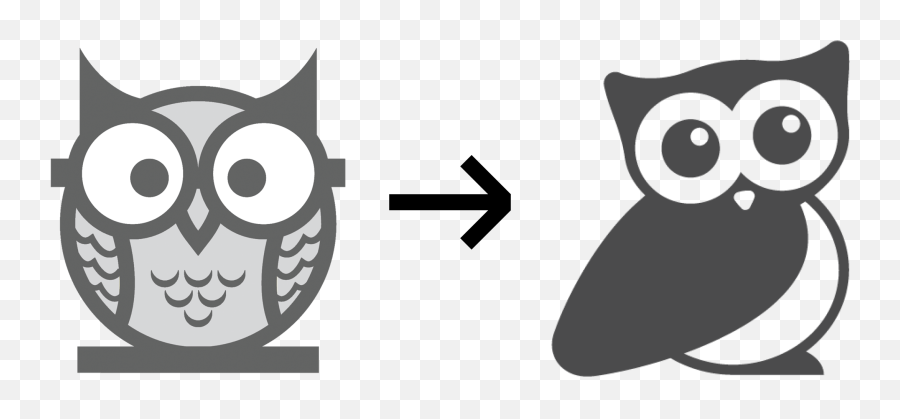 White - Wise Owl Clipart Black And White Png,Owl Transparent Background