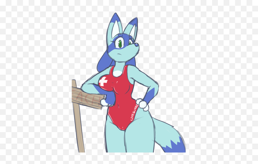 Lucario Lifeguard Team Fortress 2 Sprays - Cartoon Png,Lucario Png