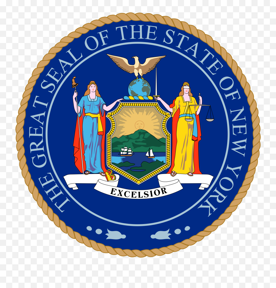 New York State Seal Png Svg Vector - Seal New York State Flag,New York State Png