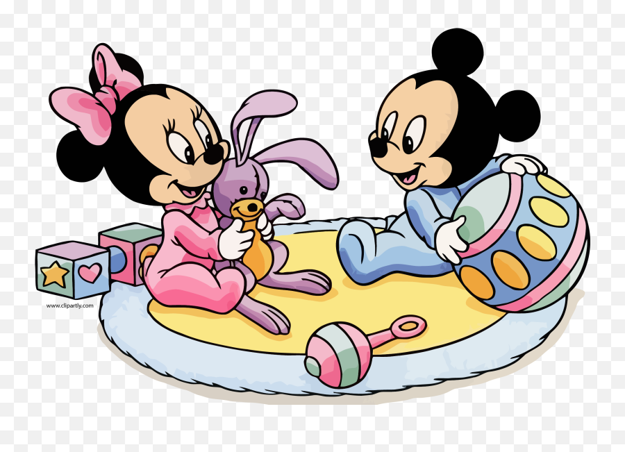 Picture Transparent Library Baby Mickey Minnie Ball - Baby Baby Mickey Coloring Pages Png,Baby Minnie Mouse Png