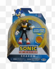 Sonic The Hedgehog 4 - inch Shadow Super Ring Action Figure Collectible Toy Jakks Pacific Articulated Figures png