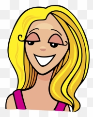 Blonde Hair Cl - Woman Cartoon png