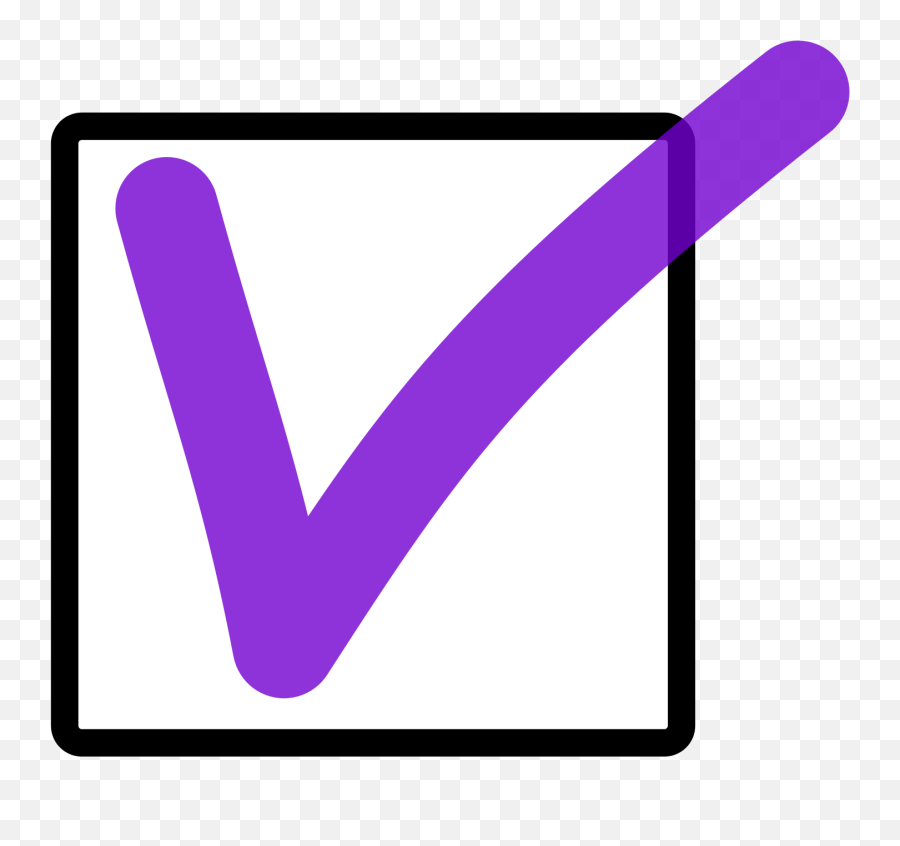 Clip Freeuse Download Checkmark - Purple Check Mark Box Png,Check Mark Transparent Background