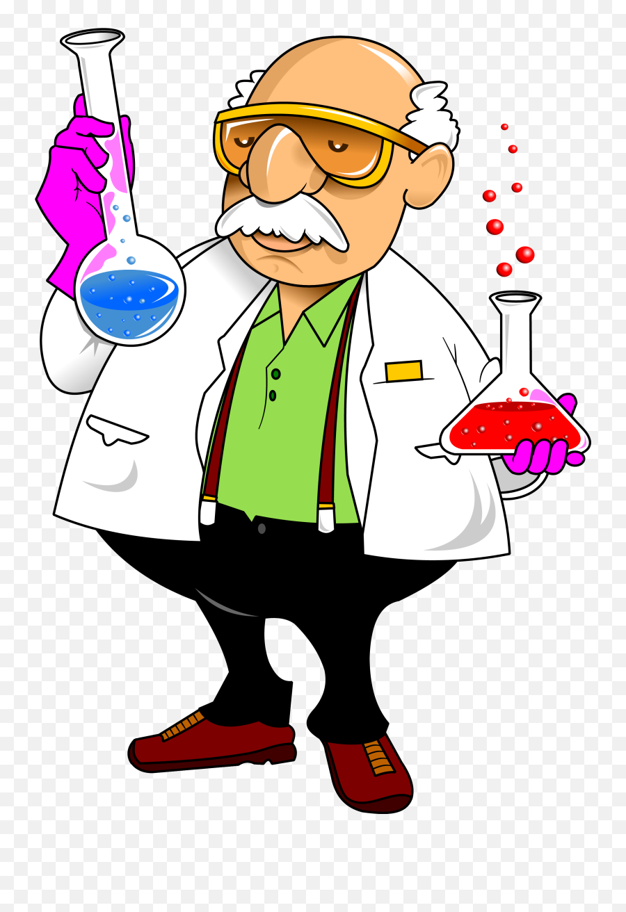 Science Clip Art Png - Chemistry Experiment Cartoon Transparent Scientist Clipart,Chemistry Png