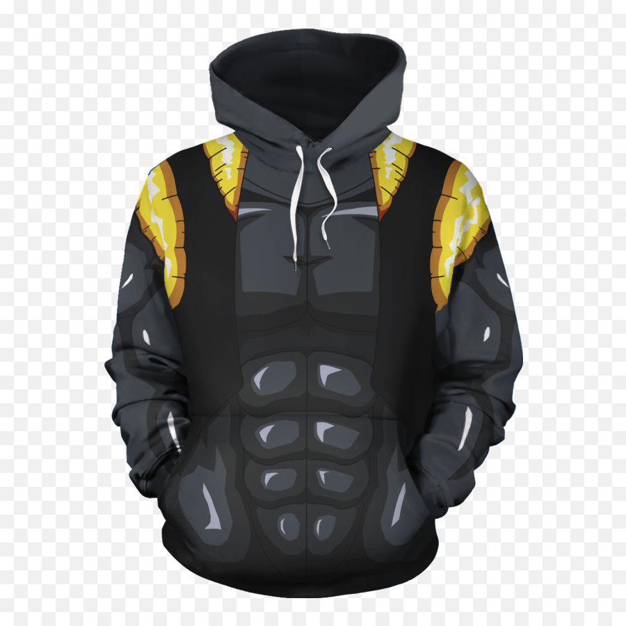 Gogeta Dragon Ball Z Super Unisex Hoodie - Black Pug Hoodie Png,Gogeta Png