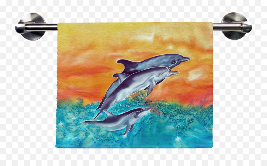 Dolphins Hand Towel - Towel Png,Dolphins Png