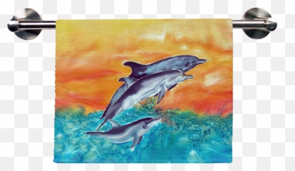 Dolphins Hand Towel - Towel Png,Dolphins Png