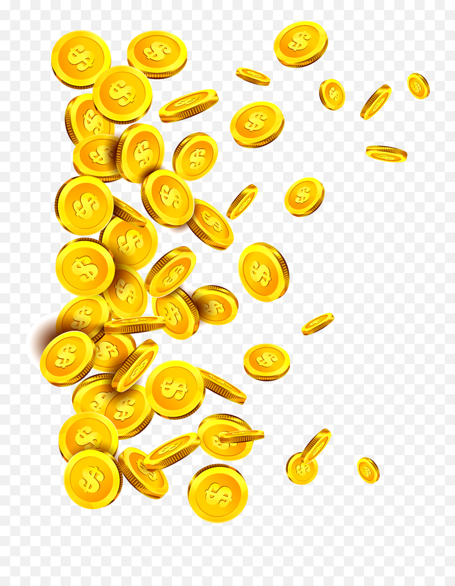 Gold Coin Money - Floating Coins Png Download 13001618 Gold Coin Png,Coin Png