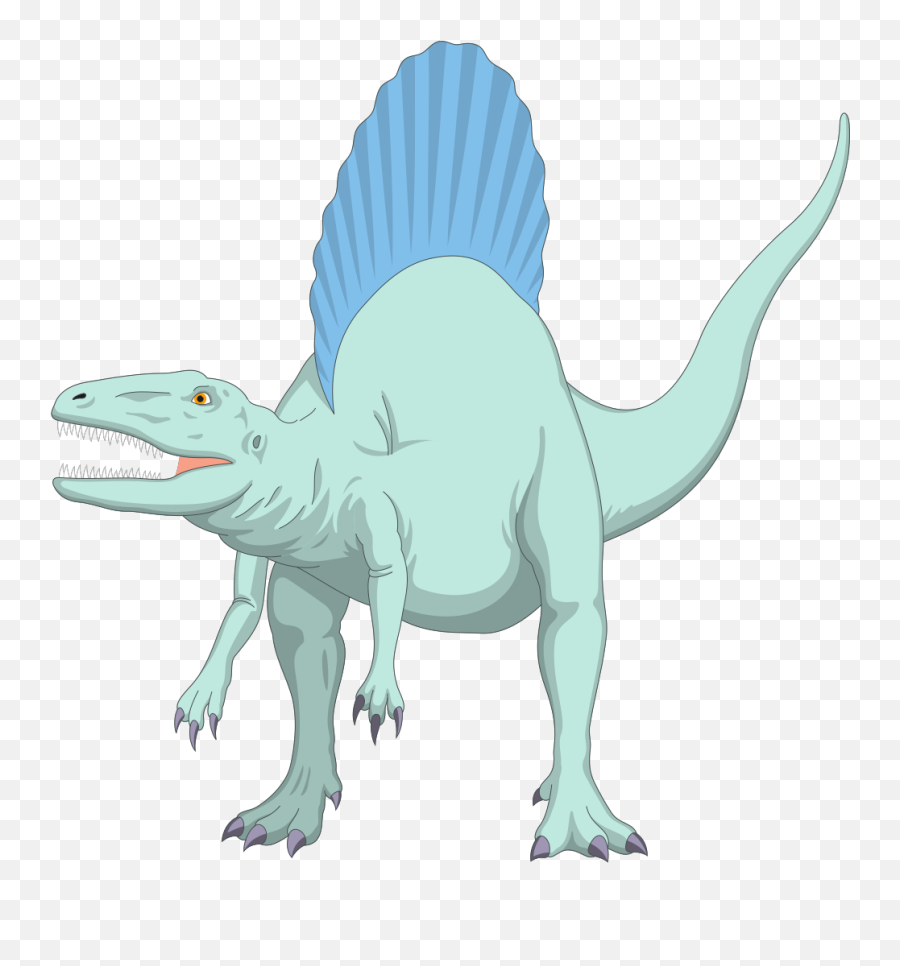 Blue And Teal Spinosaurus Png Svg Clip