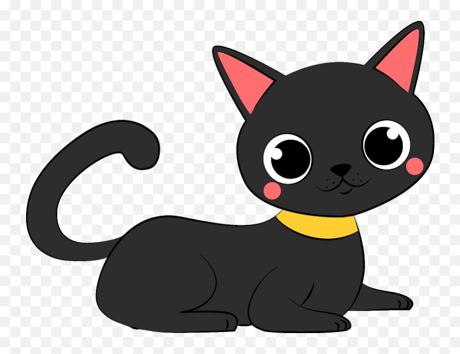 Black Cat Clipart - Black Cat Clipart Png,Cat Clipart Png