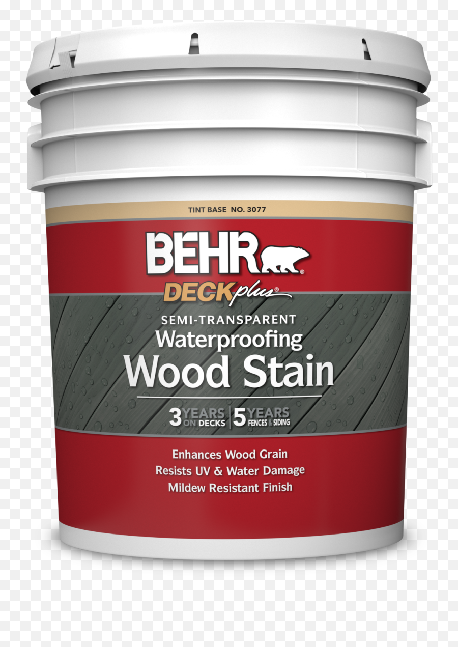 Semi - Transparent Waterproofing Wood Stain Behr Deckplus Behr Deck Stain Tint Base 3077 Png,Fence Transparent
