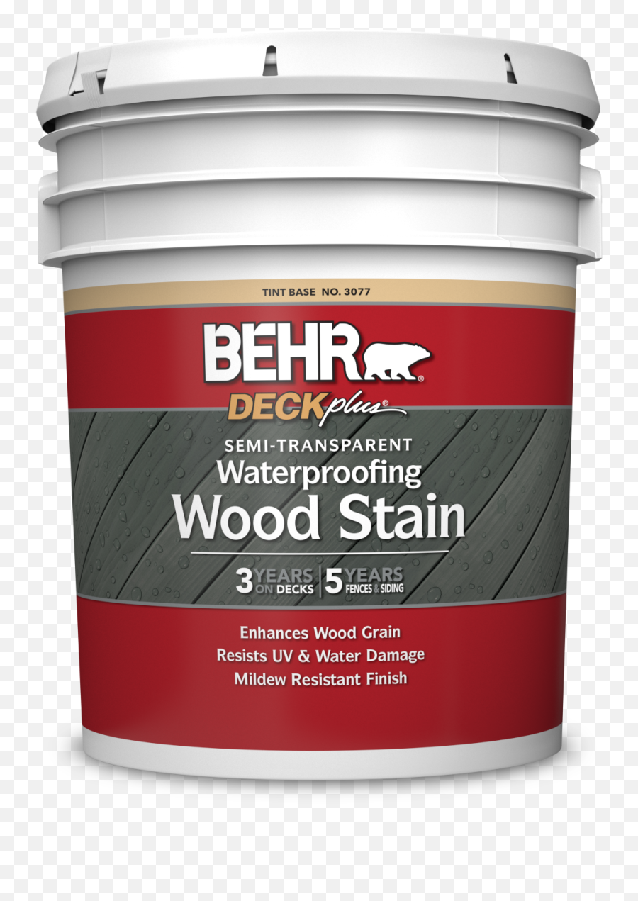 Semi-Transparent Waterproofing Wood Stain, BEHR DECKplus®