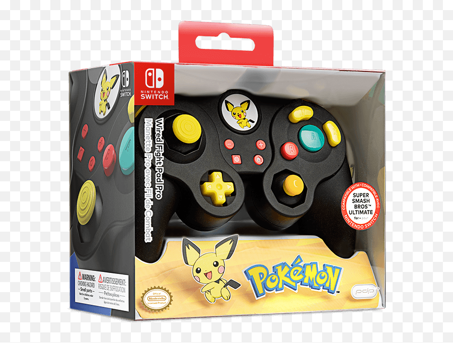 Wired Fight Pad Pro - Pichu Nintendo Gamecube Controller Switch Png,Pichu Png