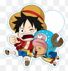 Download Hd Luffy And Chopper One Piece Transparent Png - Cute