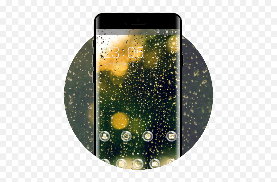App Insights Nature Theme Rain Window Green Flower Apptopia - Iphone 6 Png,Rain On Window Png