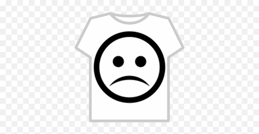Sad Face Emoticon - Roblox T Shirt Roblox Billie Eilish Png,Sad Face Emoji Transparent