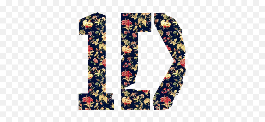 One Direction 1d Floral Pattern Logo - One Direction Logo Floral Png,One Direction Transparents