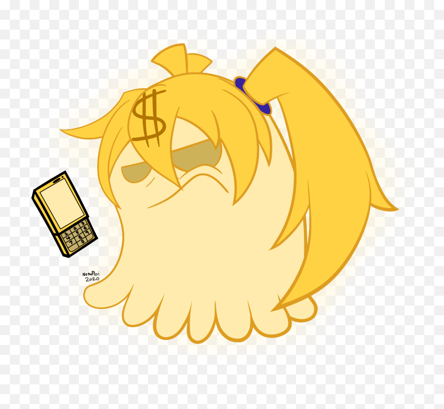 Akita Neru As A Money Ghost From Rerezu0027s Just Bad Games - Fictional Character Png,Vocaloid Logo