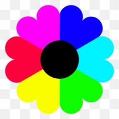 Library Of Free Image Royalty Colors Png Files - Colorful Flower Clipart,Colors Png