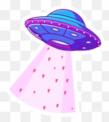 Friendly Ufo Sticker - Sticker Mania Dot Png,Ufo Beam Png