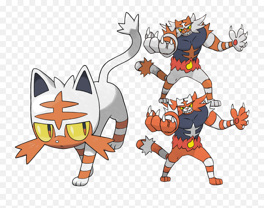 Shiny Pokemon Litten Evolution Png