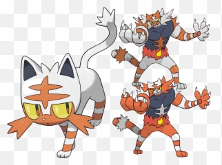Shiny Pokemon Litten Evolution Png