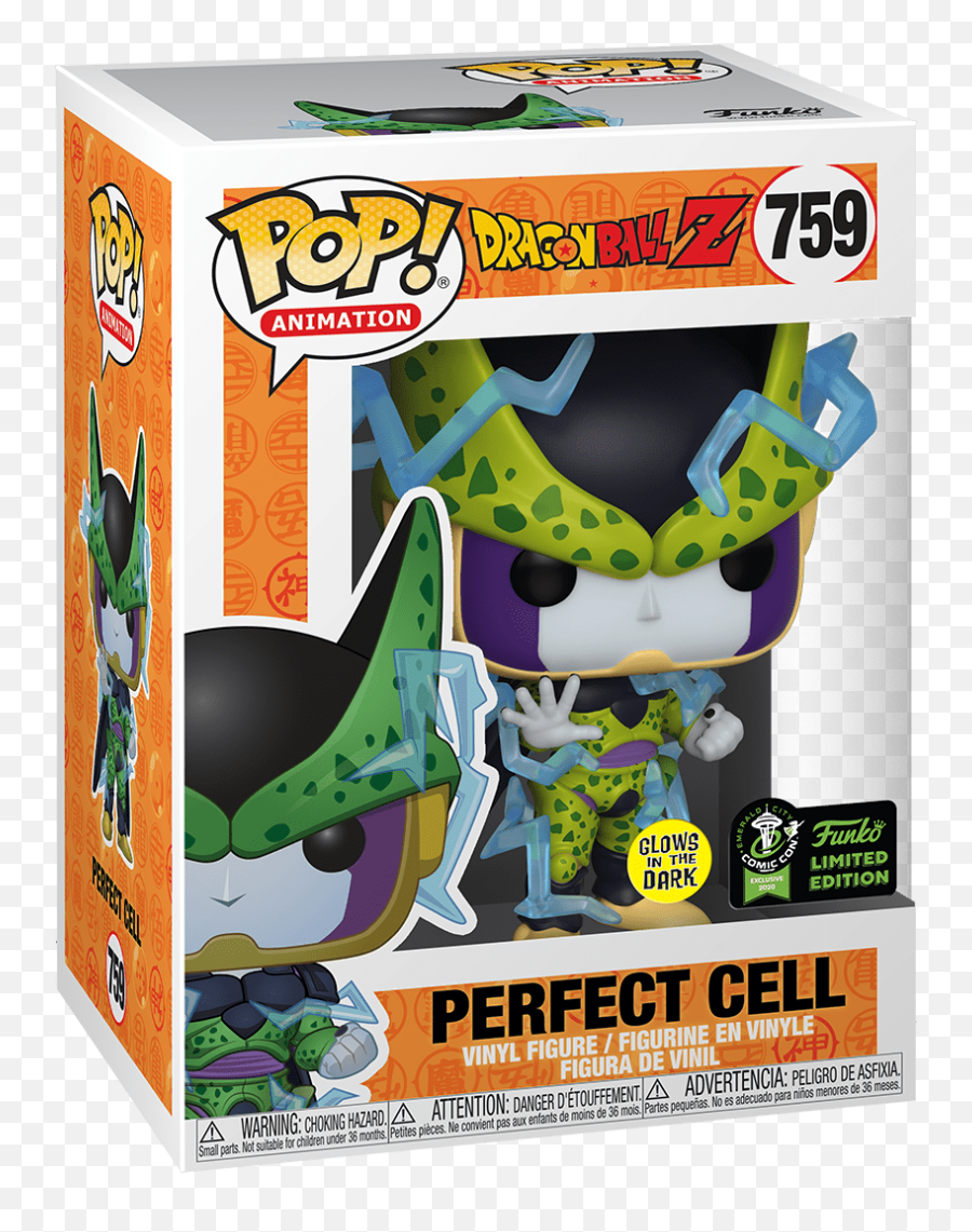 Funko Animation Dragon Ball Z - Perfect Cell Funko Pop Glow In The Dark Png,Perfect Cell Png