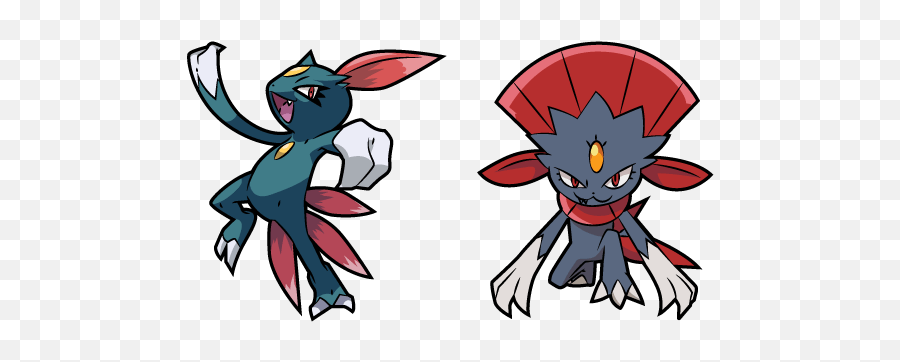 Pokemon Sneasel And Weavile Cursor - Weavile Pokemon Png,Weavile Png