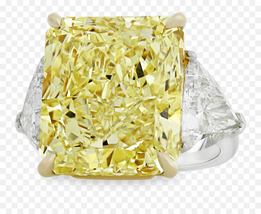 Download Hd Fancy Yellow Diamond Ring - Yellow Diamond Ring Png,Yellow Diamond Png
