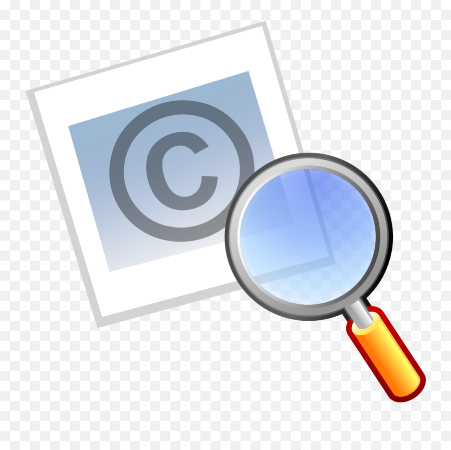 Download Magnifying Glass Looking - Loupe Png,Copyright Icon Png