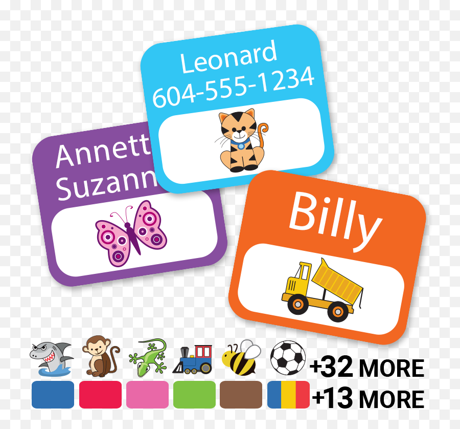 Colortime Clothing Labels For Kids - Language Png,Good Icon For Personalization Button