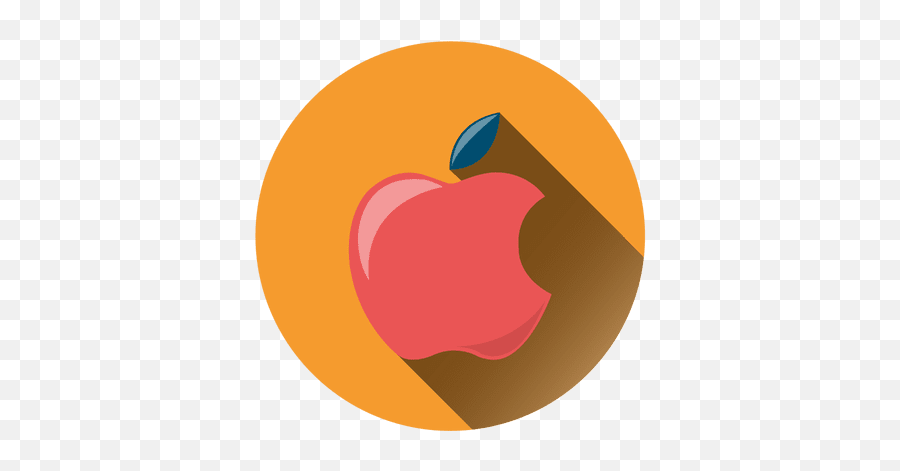 Apple Drop Shadow Circle Icon - Mcintosh Png,Apple Logo Vector