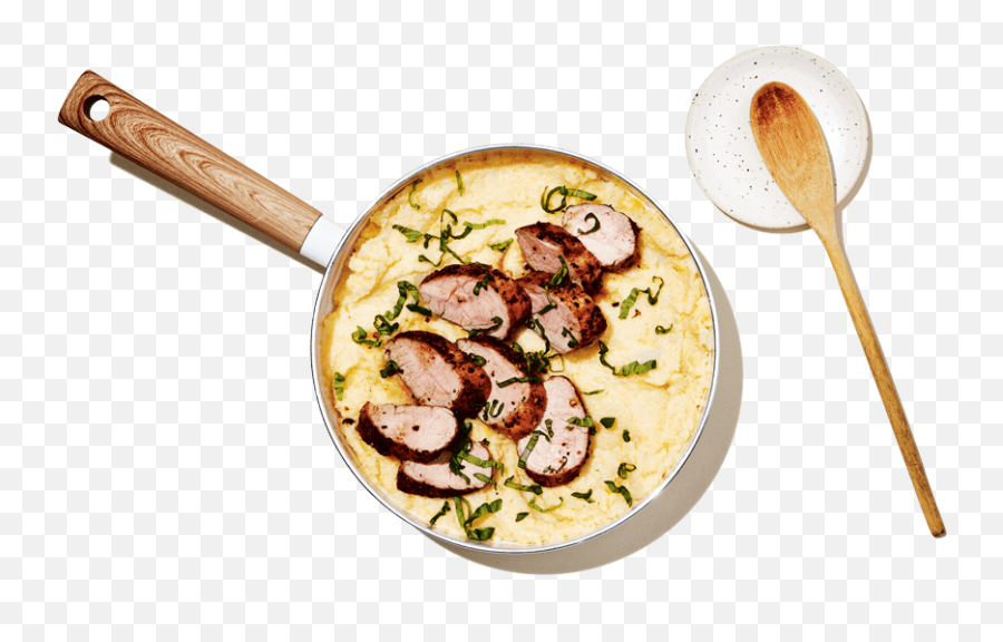 Pork And Cauliflower Skillet Dinner Longou0027s - Wooden Spoon Png,Skillet Icon