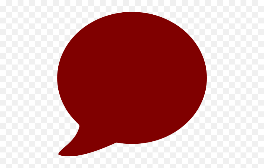 Maroon Speech Bubble Icon - Red Speech Bubble Icon Png,Message Bubble Icon