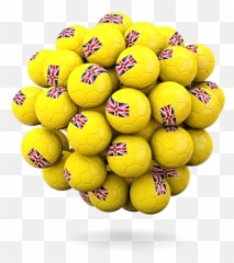 Stack Of Footballs Illustration Flag Niue - Dot Png,Download Stack Icon