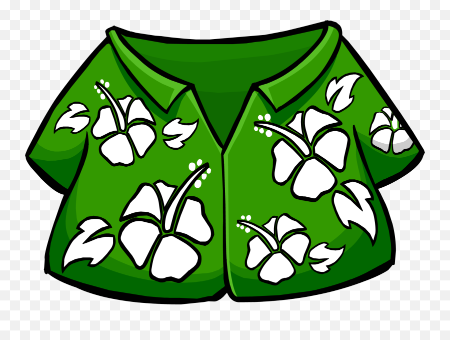 Green Shirt Clipart - Transparent Background Hawaiian Shirt Clipart Png,Green Shirt Png