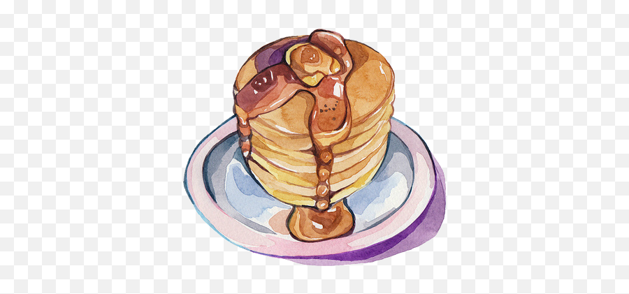 Pancakes - Pancakes Drawing Png,Pancakes Transparent