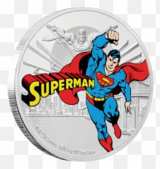 2020 Justice League 60 Years Superman - Niue dollars 1 oz Oz Silver 2021 Superman 1oz Coin png