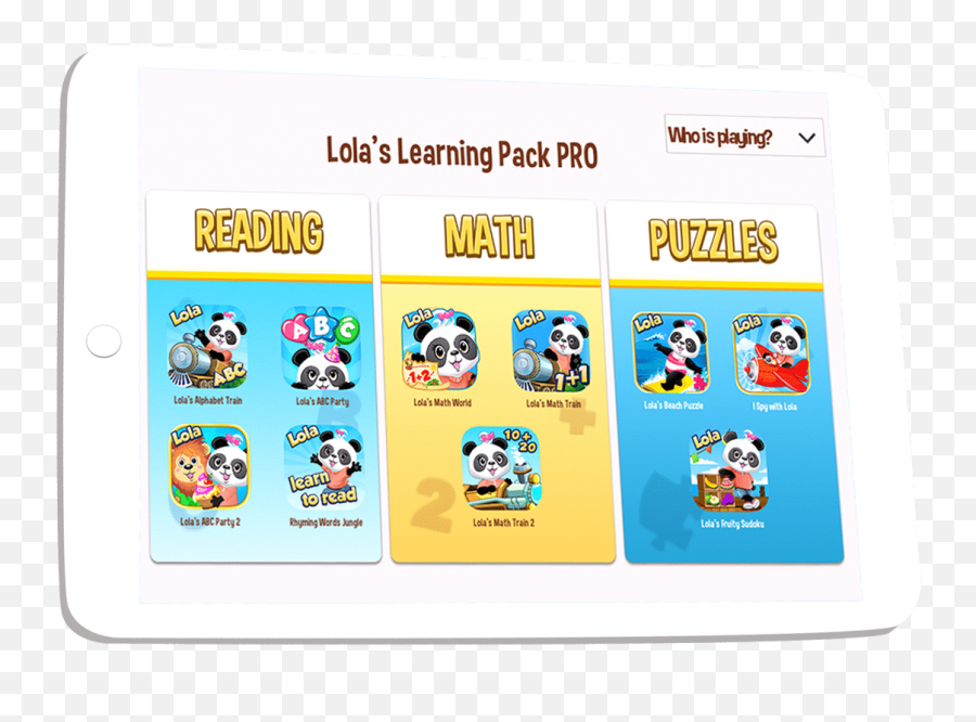 Lolau0027s Learning Pack Pro For Tablets U2013 Lola Panda - Dot Png,How To Get Youtube Icon On Ipad