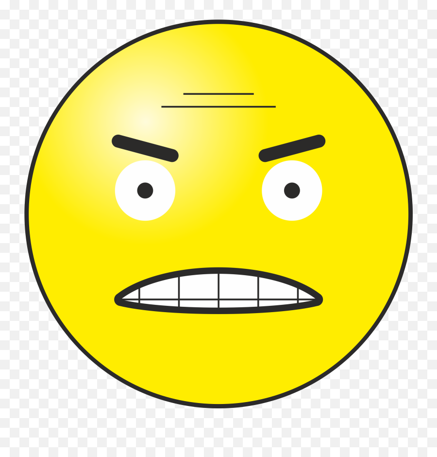 Smiley Clipart Anger Picture - Nobel Peace Prize Medal Png,Annoyed Emoji Png