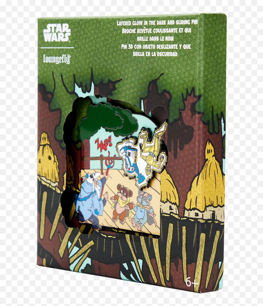 Ewoks And Droids 3u201d Enamel Pin - Star Wars Fictional Character Png,Ewok Icon