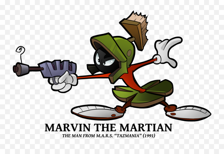 Download Hd Tamania Cameos - Marvin The Martian 2017 Marvin The Martian Taz Mania Png,Marvin The Martian Png