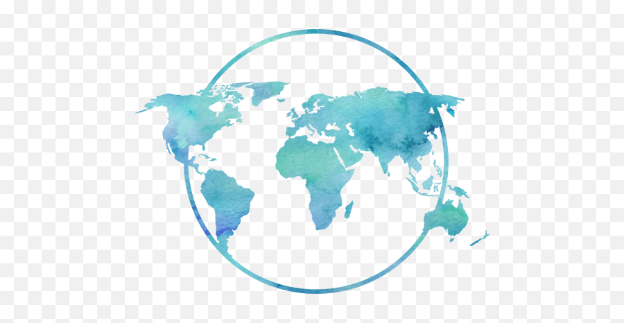 Contact - World Map Vector Png,World Travel Icon