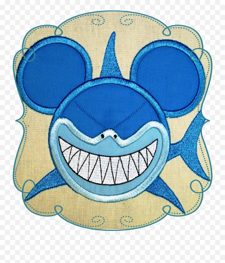 Finding Nemo Shark Bruce Applique - Happy Png,Mouse Ears Icon