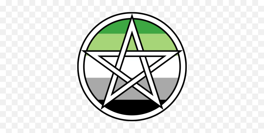 Pentagram Pentacle Lgbt Aromantic Pride Lovewins Freeto - Salem Witch Trials Symbols Png,Pentacle Transparent Background