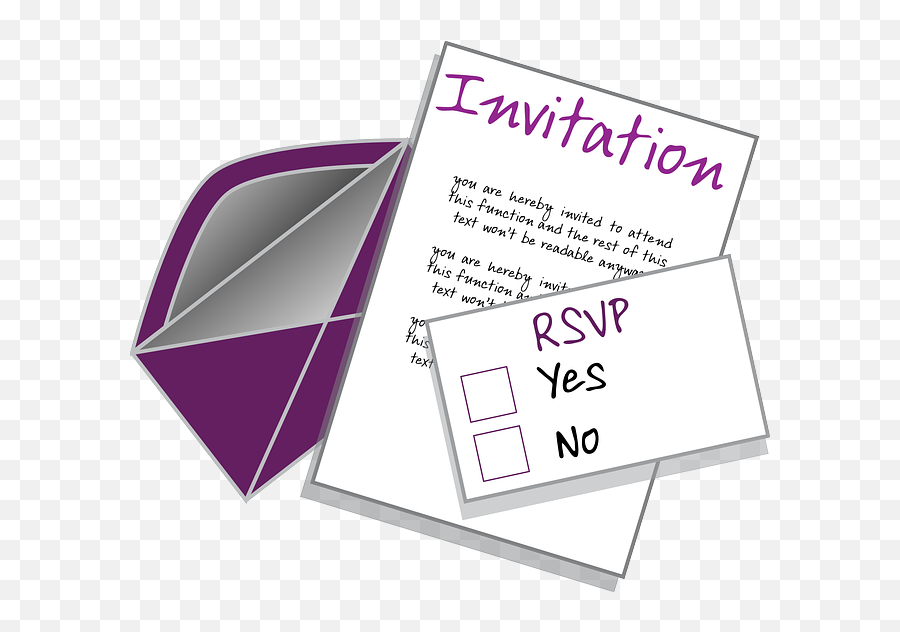 Difference Between Rsvp And Invitation - Invitation Clipart Png,Rsvp Png